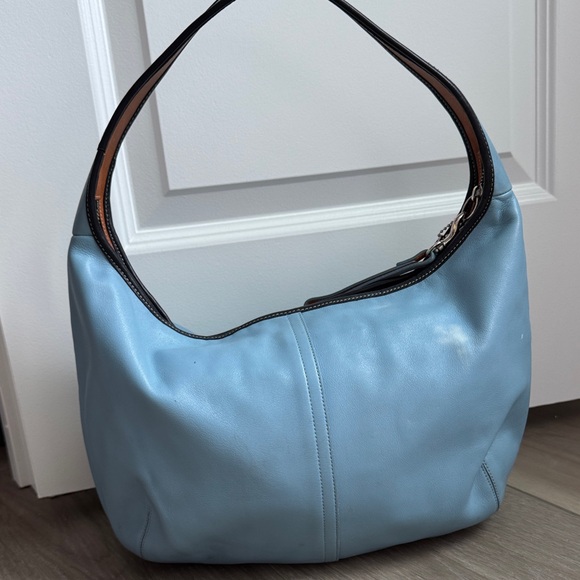 Coach Blue Hobo Shoulder Bag - Picture 6 of 7